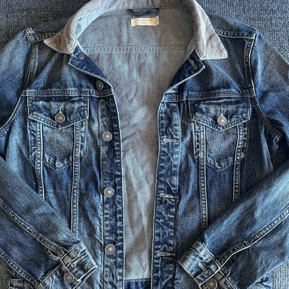 All Saints Blue Denim Jacket